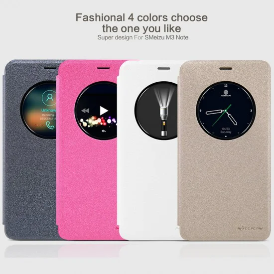 NILLKIN Sparkle Series View Window Leather Flip Case for Meizu M3 Note - Gold - sāniski atverams maciņš ar lodziņu (ādas maks, grāmatiņa, leather book wallet case cover) NILLKIN Sparkle Series View Window Leather Flip Case for Meizu M3 Note - Gold - sāniski atverams maciņš ar lodziņu (ādas maks, grāmatiņa, leather book wallet case cover)