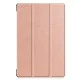 Tri-fold Stand PU Smart Auto Wake/Sleep Leather Case priekš Samsung Galaxy Tab S6 T860 / T865 - Rozā Zelts - sāniski atverams maciņš ar stendu Tri-fold Stand PU Smart Auto Wake/Sleep Leather Case priekš Samsung Galaxy Tab S6 T860 / T865 - Rozā Zelts - sāniski atverams maciņš ar stendu