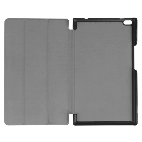 Tri-fold Stand PU Smart Auto Wake/Sleep Leather Case priekš Lenovo Tab 4 8.0 TB-8504 - Gaiši Zils - sāniski atverams maciņš ar stendu Tri-fold Stand PU Smart Auto Wake/Sleep Leather Case priekš Lenovo Tab 4 8.0 TB-8504 - Gaiši Zils - sāniski atverams maciņš ar stendu