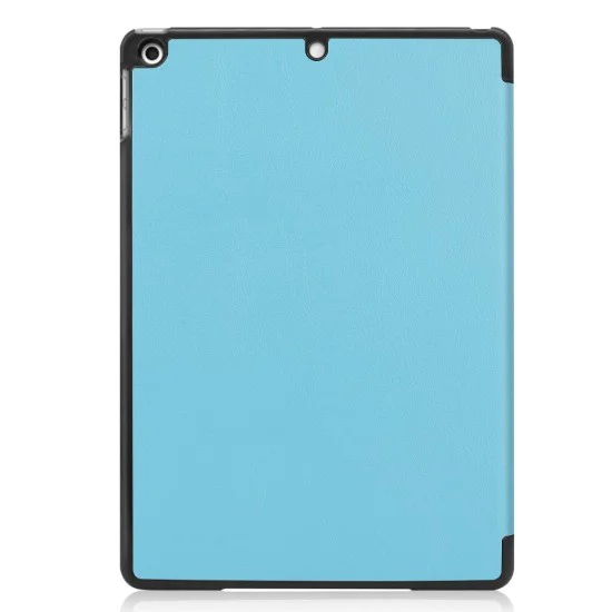 Tri-fold Stand PU Smart Auto Wake/Sleep Leather Case для Apple iPad 10.2 (2019 / 2020 / 2021) - Голубой - чехол-книжка со стендом / подставкой Tri-fold Stand PU Smart Auto Wake/Sleep Leather Case для Apple iPad 10.2 (2019 / 2020 / 2021) - Голубой - чехол-книжка со стендом / подставкой