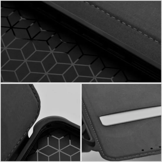 Razor Book Case priekš Xiaomi Redmi 9A - Melns - sāniski atverams maciņš ar stendu / grāmatveida maks Razor Book Case priekš Xiaomi Redmi 9A - Melns - sāniski atverams maciņš ar stendu / grāmatveida maks