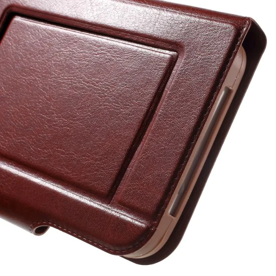 Universal Crazy Horse Window Leather Case, Size: 151 x 80 x 10mm - Brown - sāniski atverams maciņš ar stendu un lodziņu (ādas maks, grāmatiņa, leather book wallet case cover stand) Universal Crazy Horse Window Leather Case, Size: 151 x 80 x 10mm - Brown - sāniski atverams maciņš ar stendu un lodziņu (ādas maks, grāmatiņa, leather book wallet case cover stand)