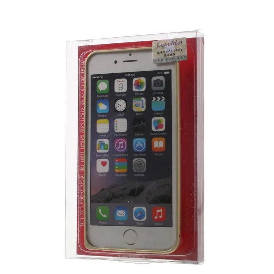 LOVE MEI Metal Frame Cover priekš Apple iPhone 6 Plus / 6S Plus - Zils - alumīnija metāla sānu apvalks / bampers LOVE MEI Metal Frame Cover priekš Apple iPhone 6 Plus / 6S Plus - Zils - alumīnija metāla sānu apvalks / bampers
