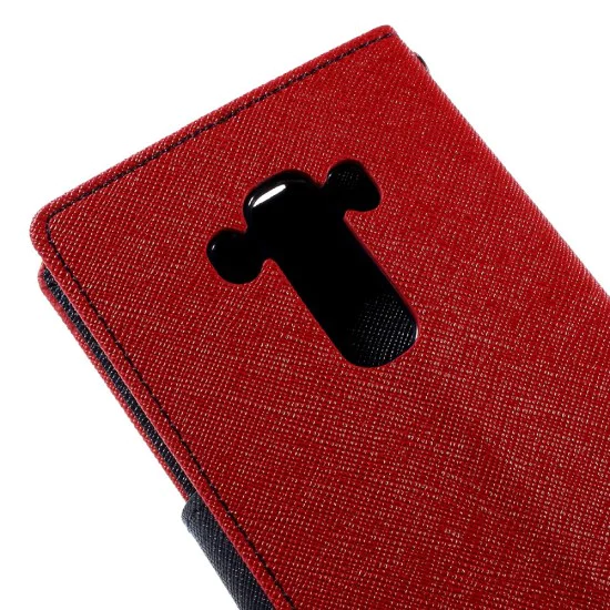 MERCURY GOOSPERY PU Leather Wallet Cover for LG G4 Beat / G4S H735 - Red - sāniski atverams maciņš ar stendu (ādas maks, grāmatiņa, leather book wallet case cover stand) MERCURY GOOSPERY PU Leather Wallet Cover for LG G4 Beat / G4S H735 - Red - sāniski atverams maciņš ar stendu (ādas maks, grāmatiņa, leather book wallet case cover stand)