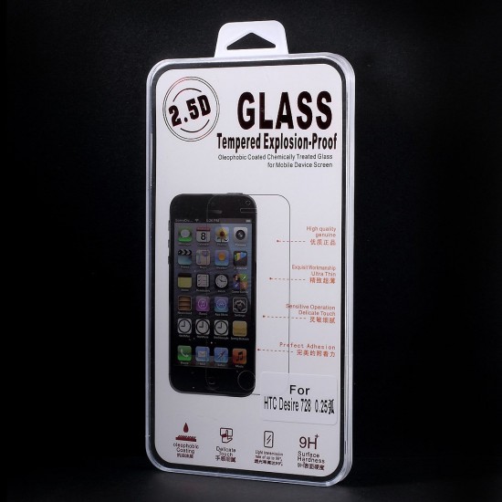 Tempered Glass screen protector film guard для HTC Desire 728 - Защитное стекло / Бронированое / Закалённое антиударное