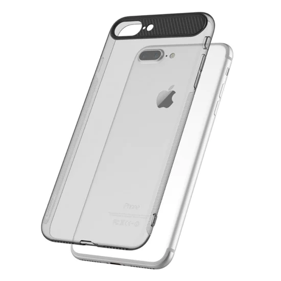 ROCK Super Thin PC TPU Mobile Phone Case для Apple iPhone 7 Plus / 8 Plus - Черный - силиконовый чехол-накладка (тонкий бампер крышка-обложка, slim TPU silicone case cover, bumper) ROCK Super Thin PC TPU Mobile Phone Case для Apple iPhone 7 Plus / 8 Plus - Черный - силиконовый чехол-накладка (тонкий бампер крышка-обложка, slim TPU silicone case cover, bumper)