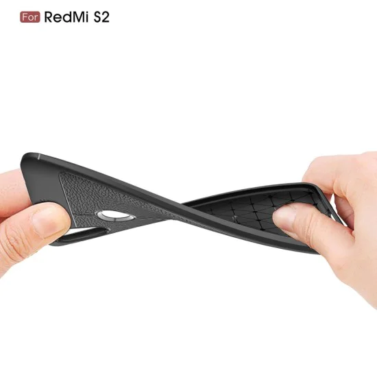 Litchi Skin PU Leather Coated TPU Mobile Phone Case для Xiaomi Redmi S2 - Melns - чехол крышка/накладка противоударная с имитацией кожи (бампер обложка, slim cover, bumper, back case) Litchi Skin PU Leather Coated TPU Mobile Phone Case для Xiaomi Redmi S2 - Melns - чехол крышка/накладка противоударная с имитацией кожи (бампер обложка, slim cover, bumper, back case)