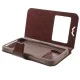 Universal Crazy Horse Window Leather Case, Size: 151 x 80 x 10mm - Brown - sāniski atverams maciņš ar stendu un lodziņu (ādas maks, grāmatiņa, leather book wallet case cover stand) Universal Crazy Horse Window Leather Case, Size: 151 x 80 x 10mm - Brown - sāniski atverams maciņš ar stendu un lodziņu (ādas maks, grāmatiņa, leather book wallet case cover stand)